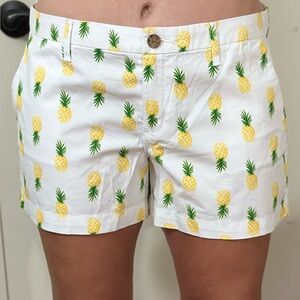 Old Navy Cream Pineapple Patterned Top